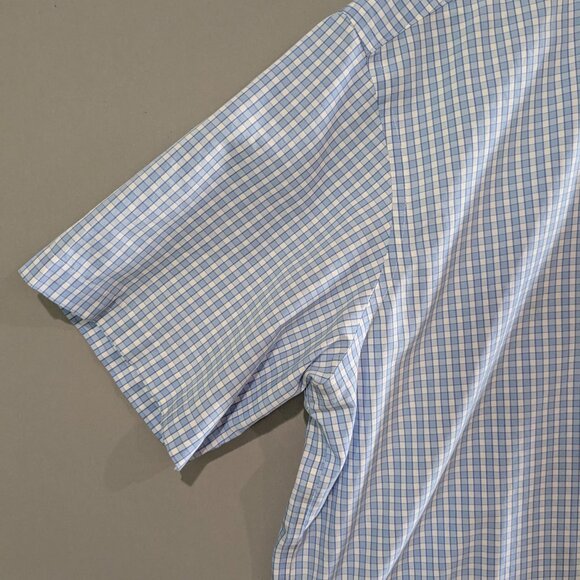 L.L. Bean Men's Wrinkle Resistant Short Sleeve Button Down Plaid Shirt XL Cotton - Picture 4 of 16